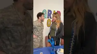Soldier returns home to surprise pregnancy news 🥹