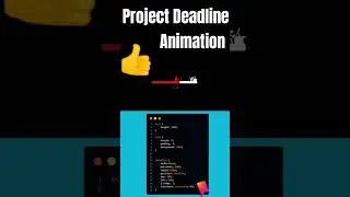 Project Deadline Animation | Animation with HTML or CSS #webdevelopment #coding #trending #viral