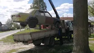 Прощай легенда | Mercedes Daimler Benz W123D поехал в утиль! 😭1976г. выпуска