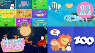 The Alphabet Song + The 12 Months of The Year Song & More Nursery Rhymes for Kids by #booboogaga