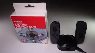 Joy Con Charging Dock for Nintendo Switch, Docking Station Charges up to 4 Switch Joy-Cons