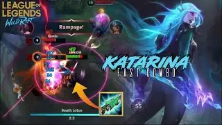 LOL WILD RIFT : Katarina VS Akali MID Gameplay | Fast Combo Katarina Patch 2.4B