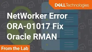 NetWorker Oracle Backups fail – Fix error ORA-01017: invalid username/password; logon denied