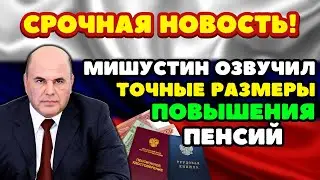 🔴СРОЧНЫЕ НОВОСТИ! Мишустин огласил точные размеры повышения пенсий работающим пенсионерам!