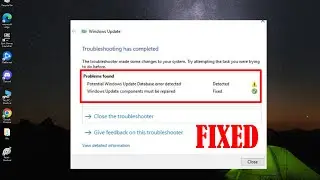 (FIXED) Potential Windows update database Error Detected in windows 10 | easy fix | 2023