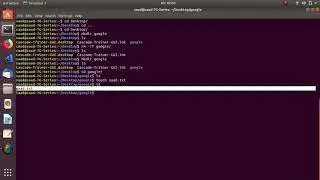 Basic Linux Commands(create and remove a file and directory)