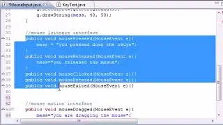 Java Game Development  | Chapter .32 -  Final Mouse Input ‏