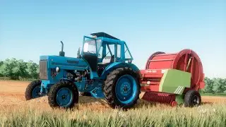 Farming Simulator 22 / Карта Кошмак #11 / Timelapse Прессование соломы