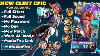 TERBARU - Script Skin Clint Epic Captain Of The Reefs No Password | Perfect Effect Sfx | New Patch