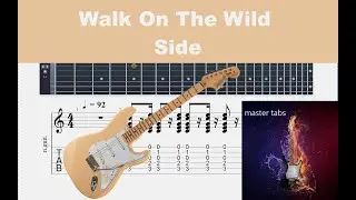 WALK ON THE WILD SIDE  | LOU REED | GUITAR Tab| TUTORIAL