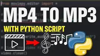 Convert mp4 to mp3 with Python script