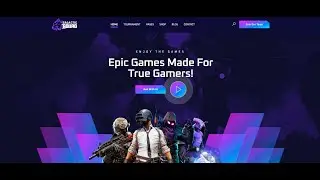 Game Landing Page  in HTML & CSS |  Верстка сайта