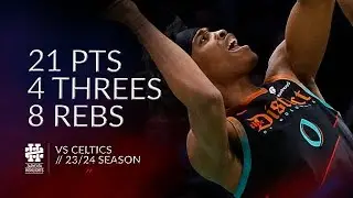 Bilal Coulibaly 21 pts 4 threes 8 rebs vs Celtics 23/24 season