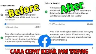 Cara cepat kejar jam tayang 60.000 Menit Monetisasi Instream Facebook