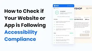 How to Check if your Website/App is following Accessibility Compliance