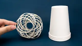 Amazing Christmas Ornament Ball from Paper Cup - Christmas Decor