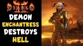 Demon Enchantress Build with 187% MF in Diablo 2 Resurrected / D2R