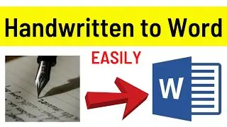 How to Convert Handwritten Notes to MS Word Document | Copy Text from Image Files [Easiest Way]