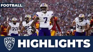 No. 5 Washington vs. No. 20 USC Football Highlights | 2023 Season