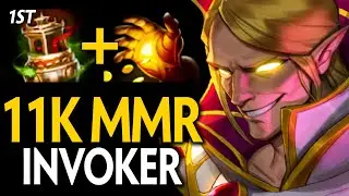 11000 MMR VP.GPK INVOKER vs GYROCOPTER MID | Dota 2 Invoker