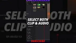 Sync Audio QUICK in DaVinci Resolve #shorts