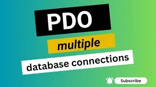 how to connect multiples database using PDO in PHP || PDO multiple database connections