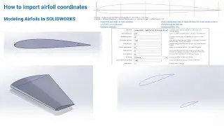 How to import airfoil coordinates | Modeling Airfoils In SOLIDWORKS