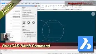 BricsCAD Hatch Command Basic Tutorial For Beginner