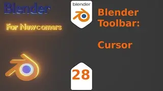 Blender For New Comers- Blender Tool Bar : Cursor tool