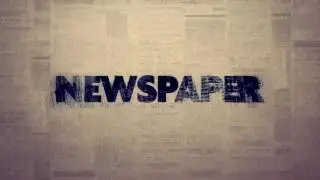 Newspaper Logo Reveal After Effects Template