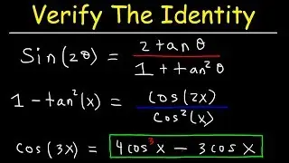 Verifying Trigonometric Identities With Double Angle Formulas