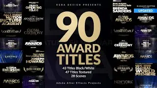 Awards Titles Pack for Adobe After Effects