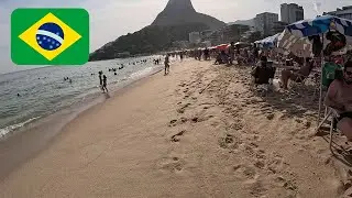 MUST SEE 😮 4K  THE HOTTEST BEACH IN RIO DE JANEIRO  COPACABANA BEACH🔥 😍 🔥