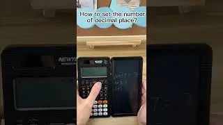 How to set the number of decimal place in a scientific calculator#newyes