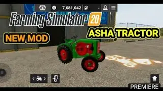 ll Asha Tractor ll Old ll Model || New Fs20 CAR mod || full || textures  || Download link 📥📥