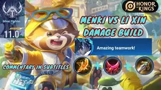 Menki VS Li Xin | Can We Play Menki in Clash Lane? Honor of Kings Menki Damage Build