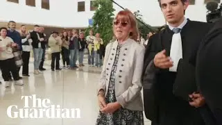 Gisèle Pélicot given round of applause outside French court