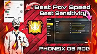 BEST SETTINGS FOR FREE FIRE PHOENIX OS - INCRESS MOVEMENT SPEED ( POV + SENSITIVITY )  💻