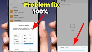 Mi Phone Files Transfer Sd Card Permission || How to Solve Sd Card Permission Required in Mi Phone