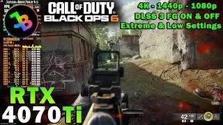 Call of Duty: Black OPS 6 Beta | RTX 4070 Ti | R7 5800X3D | 4K 1440p 1080p | Extreme & Low Settings