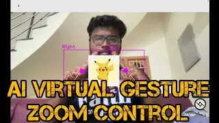 AI Virtual Zoom Gesture using python 🐍 | OpenCV | Computer vision | Mediapipe | cvzone | pycharm