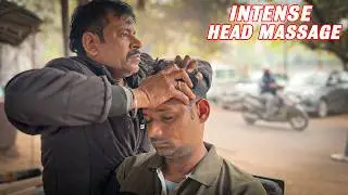 Dinesh Barber Give Me Intense & Powerful Head Massage | Painkiller Massage For Better Sleep | ASMR