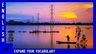 Sunset and Power Lines | English Vocabulary Lesson