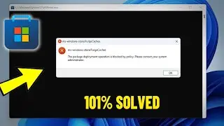 Fix Ms-Windows-Store:PurgeCaches Error in Windows 11 / 10 - How Solve Microsoft Store purge caches ✅