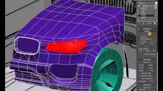 How to model a car in 3ds max - 6 Fixing some shadow issues and adding the lights