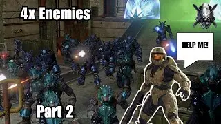 Beating Halo 3 With 4x The Enemies on Legendary [Part 2]