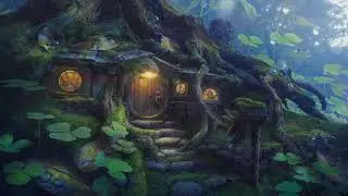 Cozy Fairy Burrow On A Rainy Day - Fantasy Music & Ambience 🧚‍♀️