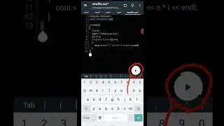C++ coding in mobile|coding app for mobile| coding in phone #shorts #codinginmobile
