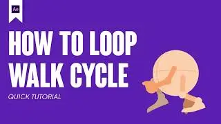 How to loop walk cycle in After Effects. TUTORIAL