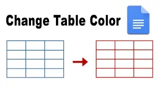 How to change table color in google docs document